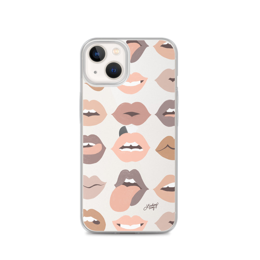 Neutral Lips of Love - Clear Case for iPhone®