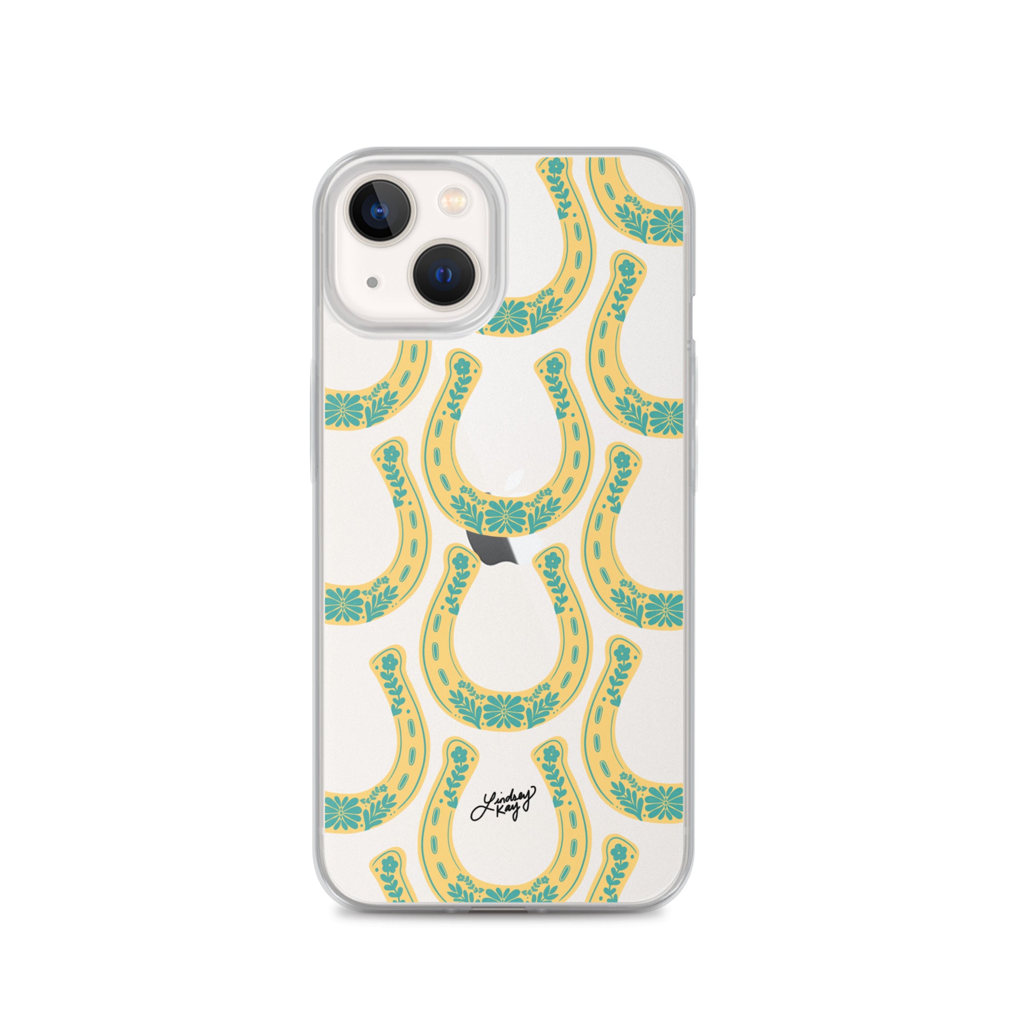 Patrón de ilustración de herradura - Funda transparente para iPhone®