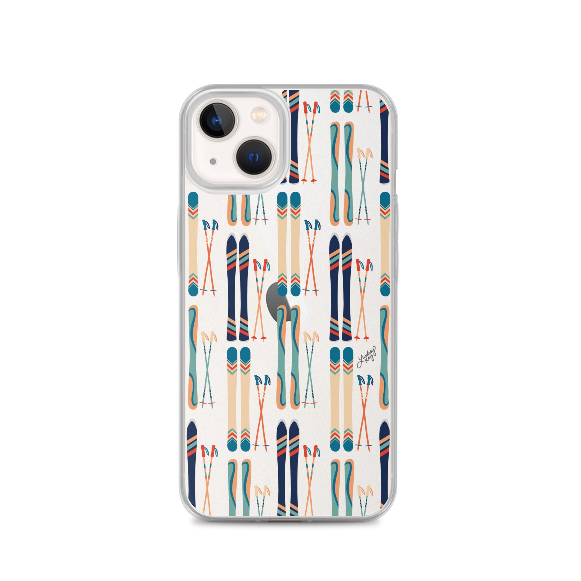 Esquís y bastones - Funda transparente para iPhone®