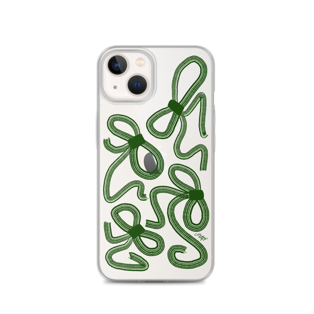 Forrest Green Ribbons - Clear Case for iPhone®