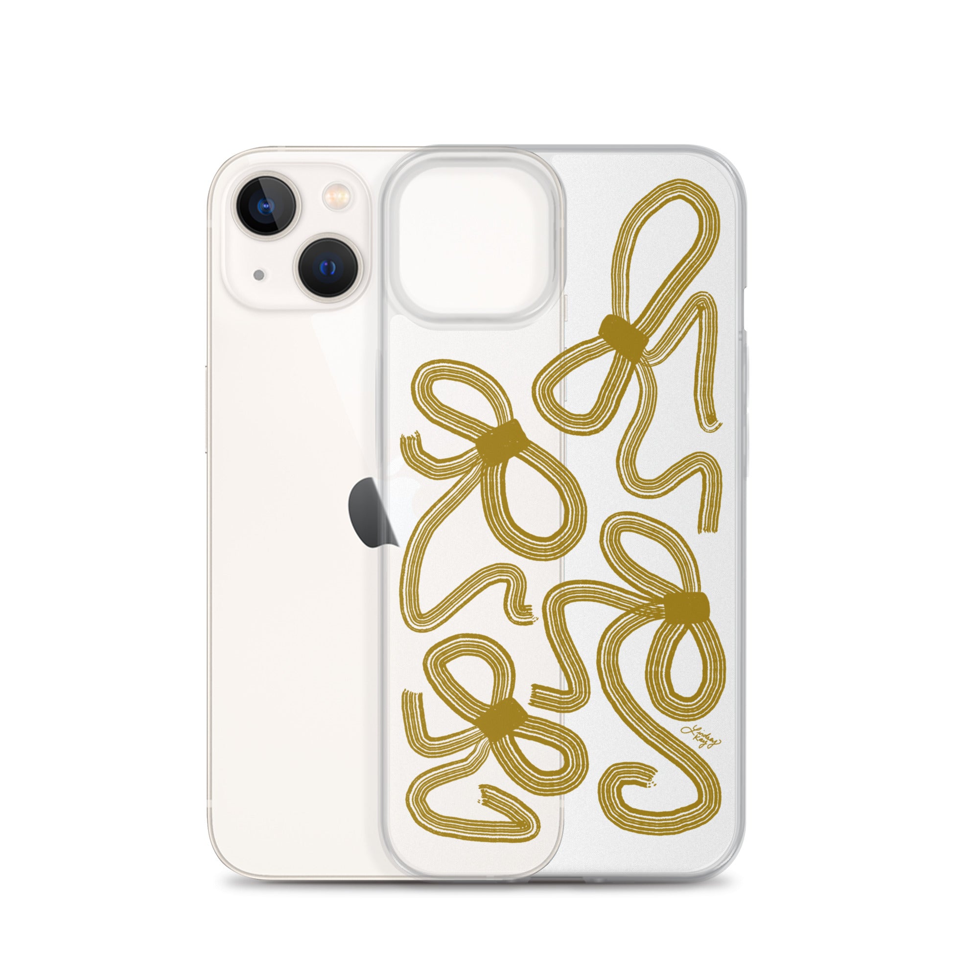 Cinta Dorada - Funda transparente para iPhone®