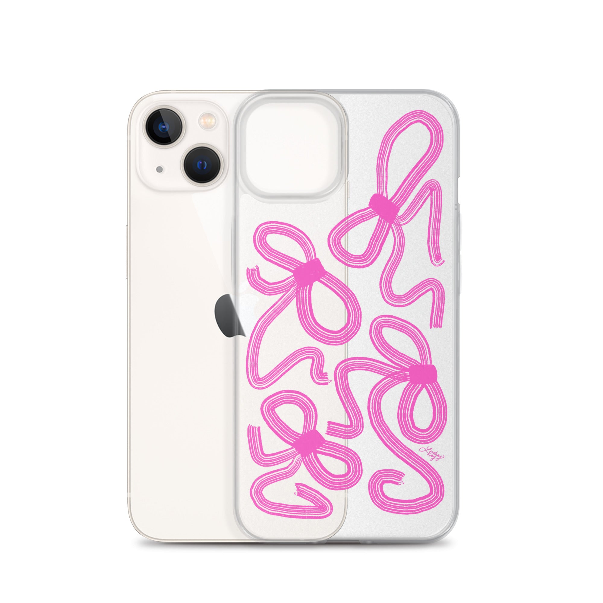 Cinta rosa - Funda transparente para iPhone®
