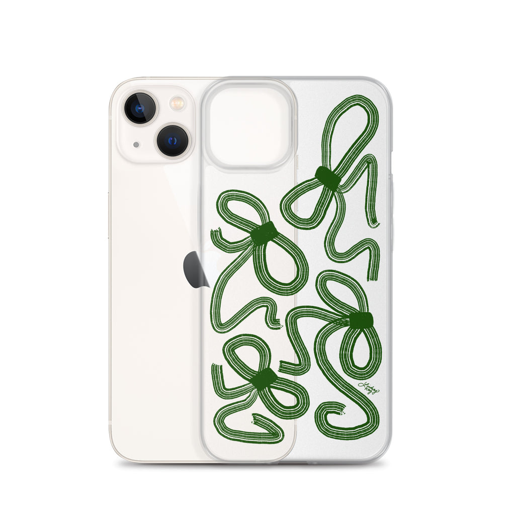Forrest Green Ribbons - Clear Case for iPhone®