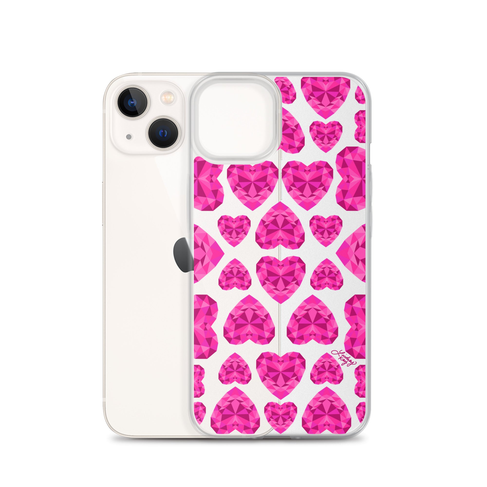 Pink Jewels - Clear Case for iPhone®