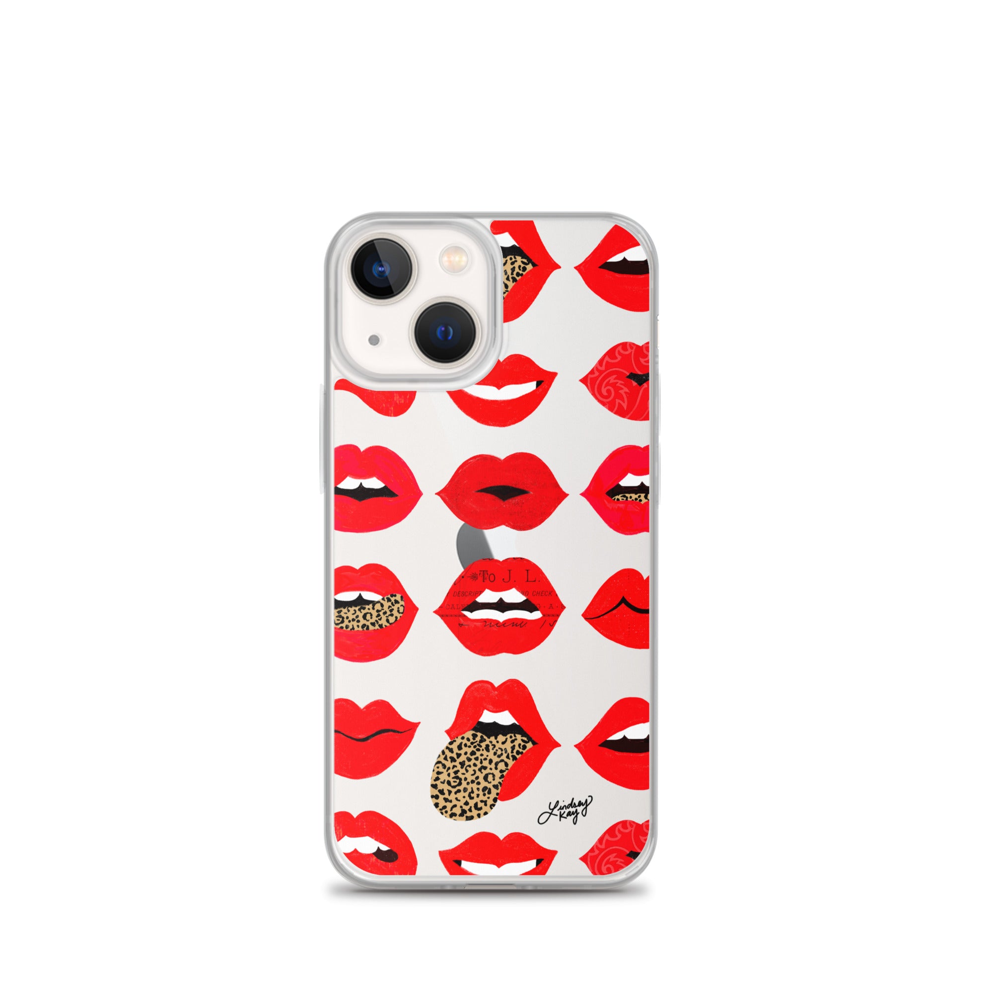 Labios de amor de leopardo - Funda transparente para iPhone®