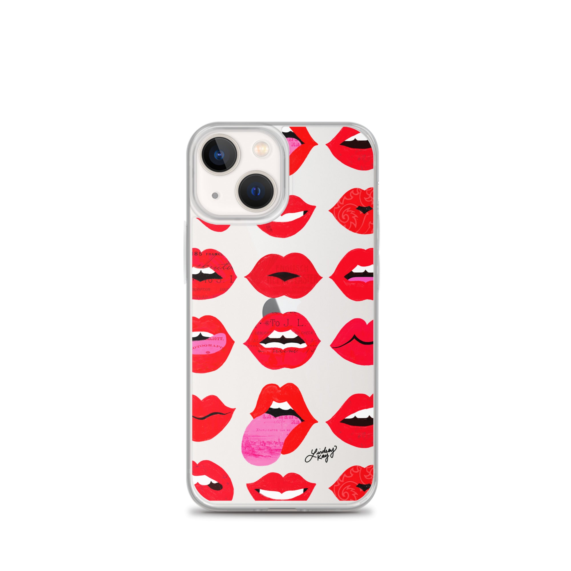 Labios rojos de amor - Funda transparente para iPhone®