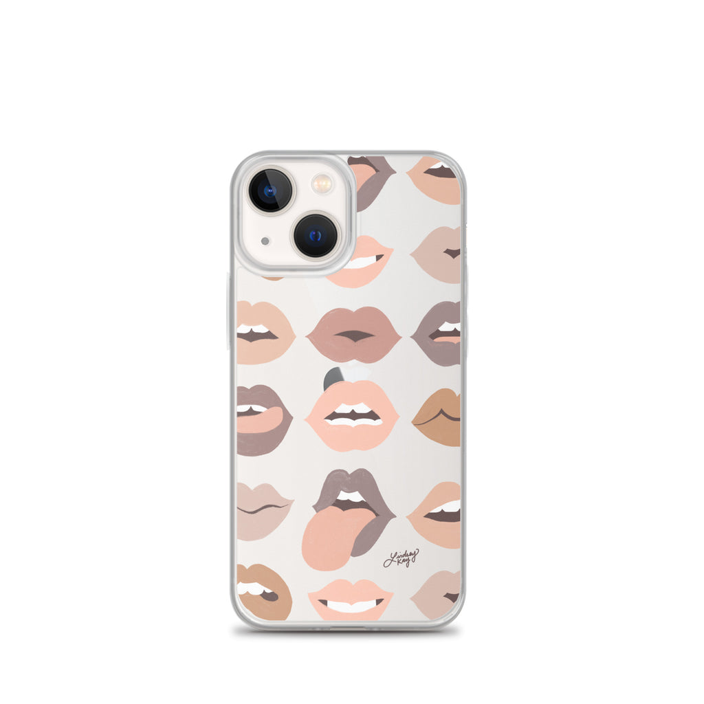 Neutral Lips of Love - Clear Case for iPhone®