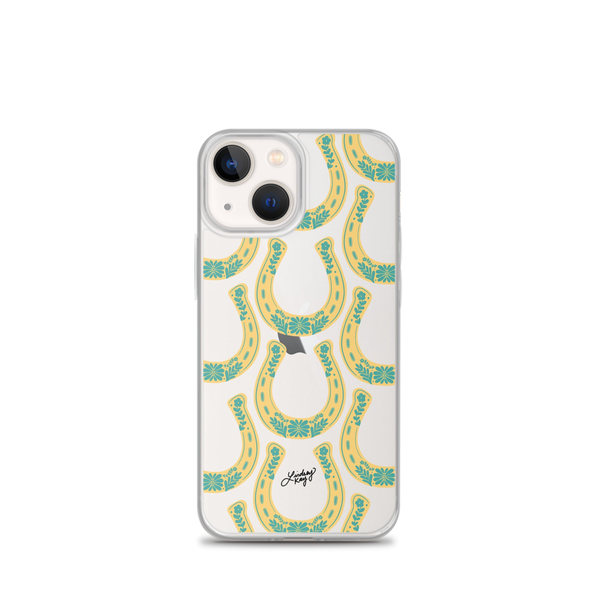 Patrón de ilustración de herradura - Funda transparente para iPhone®