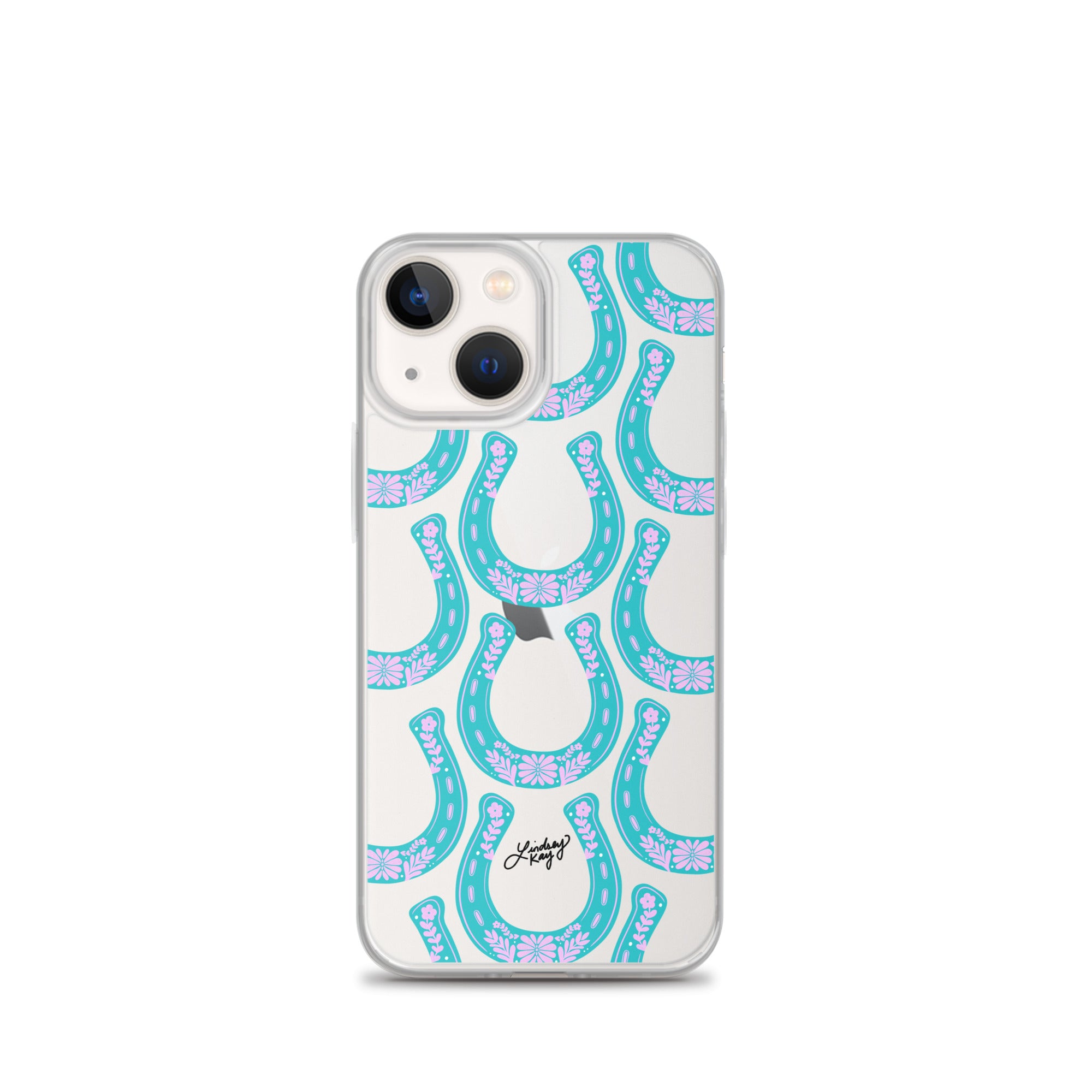 Patrón de ilustración de herradura - Funda transparente para iPhone®