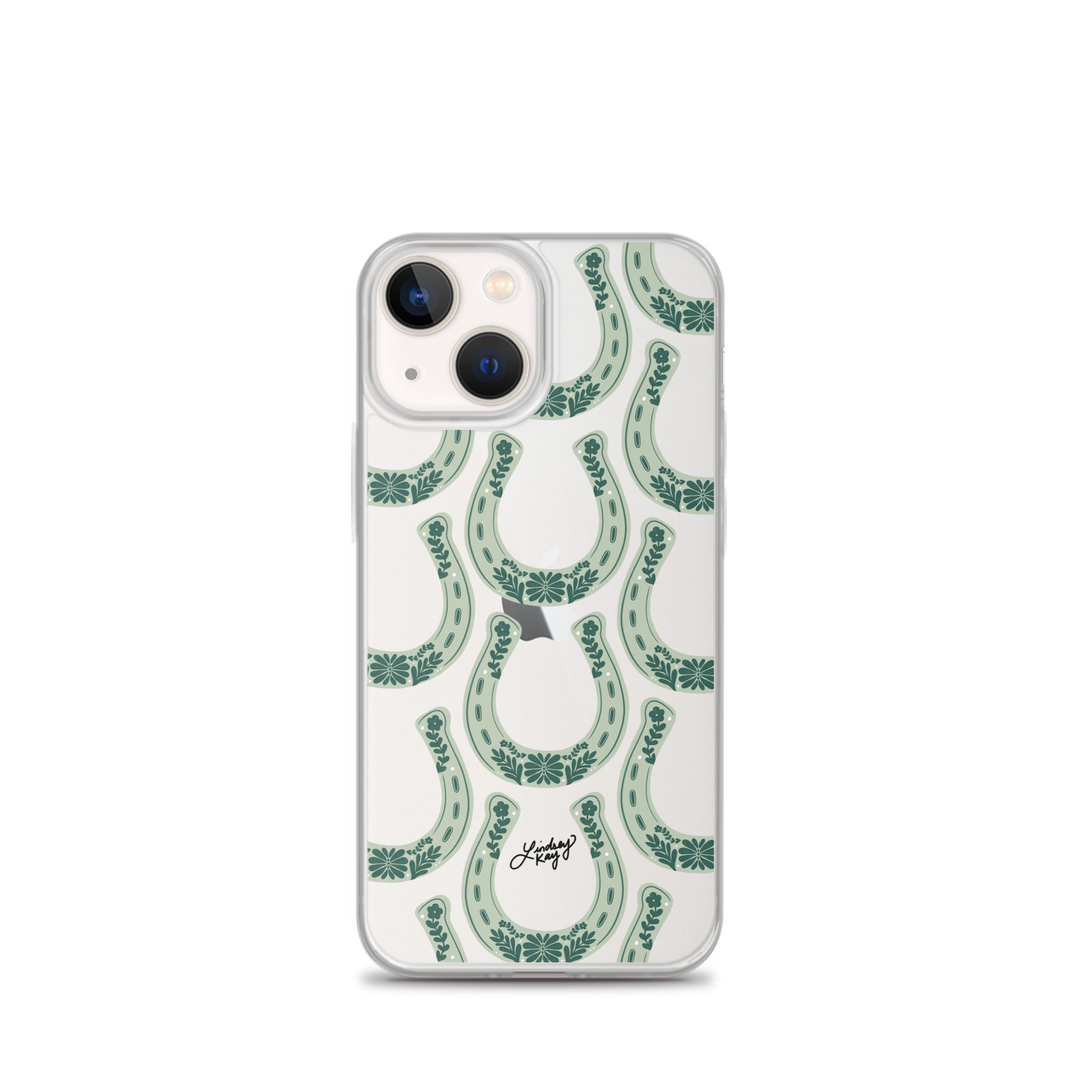 Patrón de ilustración de herradura - Funda transparente para iPhone®
