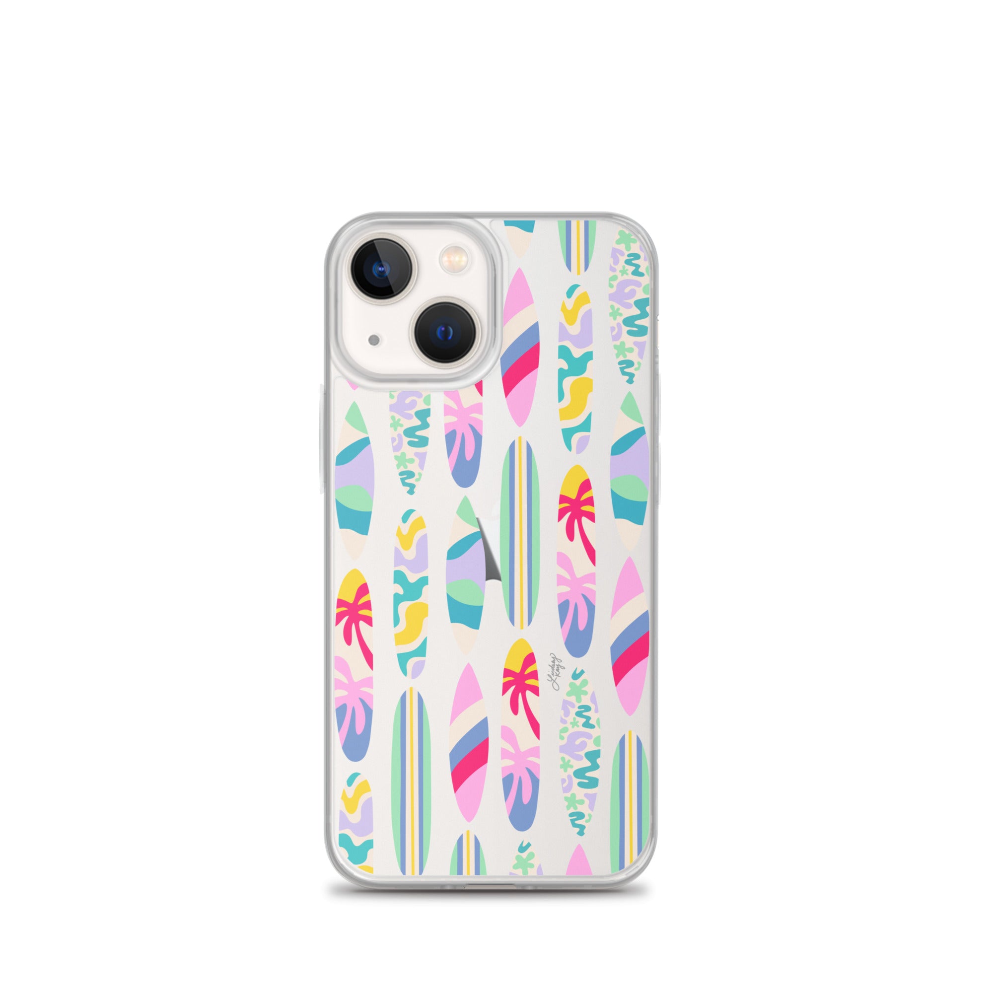 Ilustración de tablas de surf - Funda transparente para iPhone®