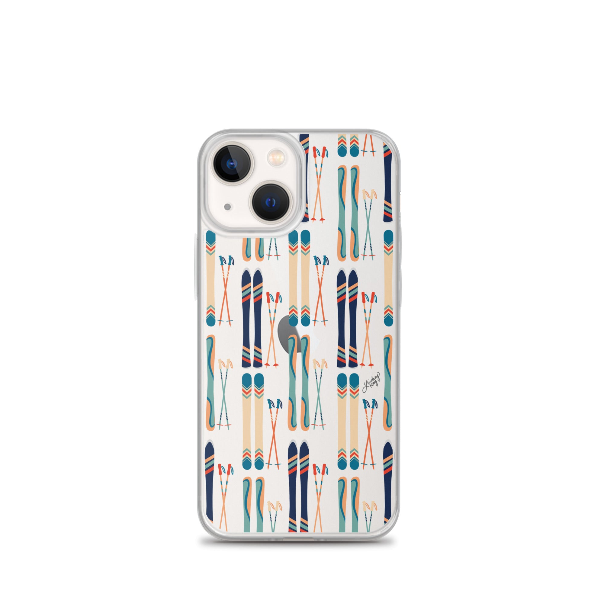 Esquís y bastones - Funda transparente para iPhone®