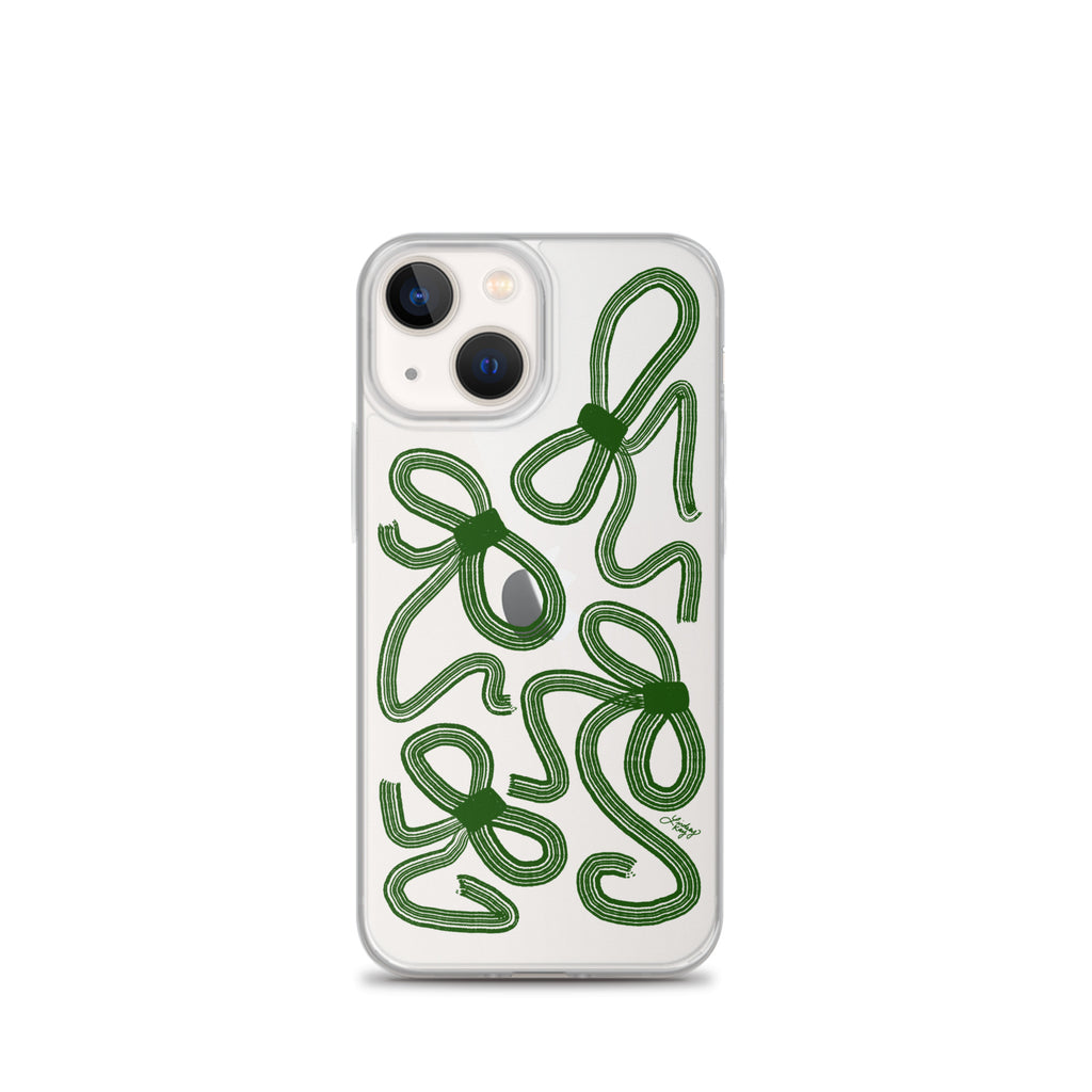 Forrest Green Ribbons - Clear Case for iPhone®