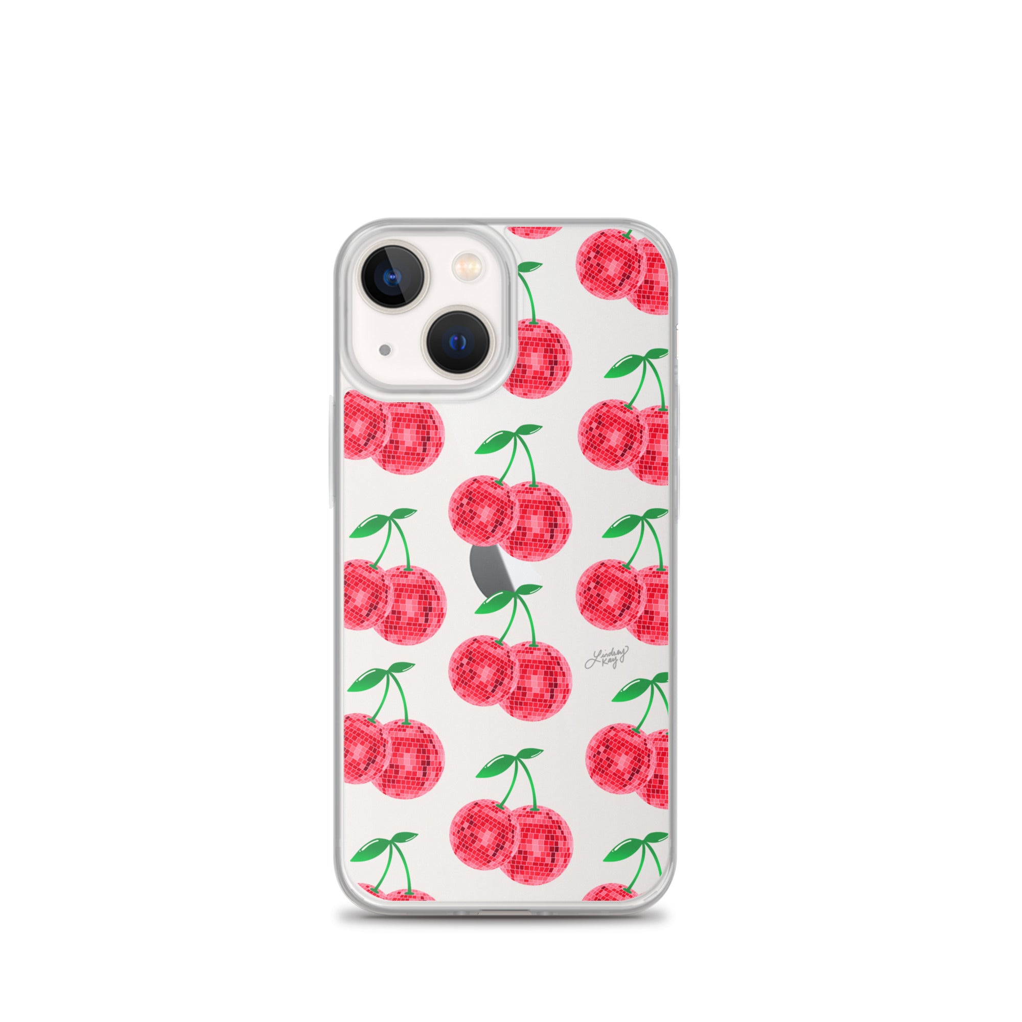 Red Disco Ball Cherries - Clear Case for iPhone® - Sizes 11 & 16