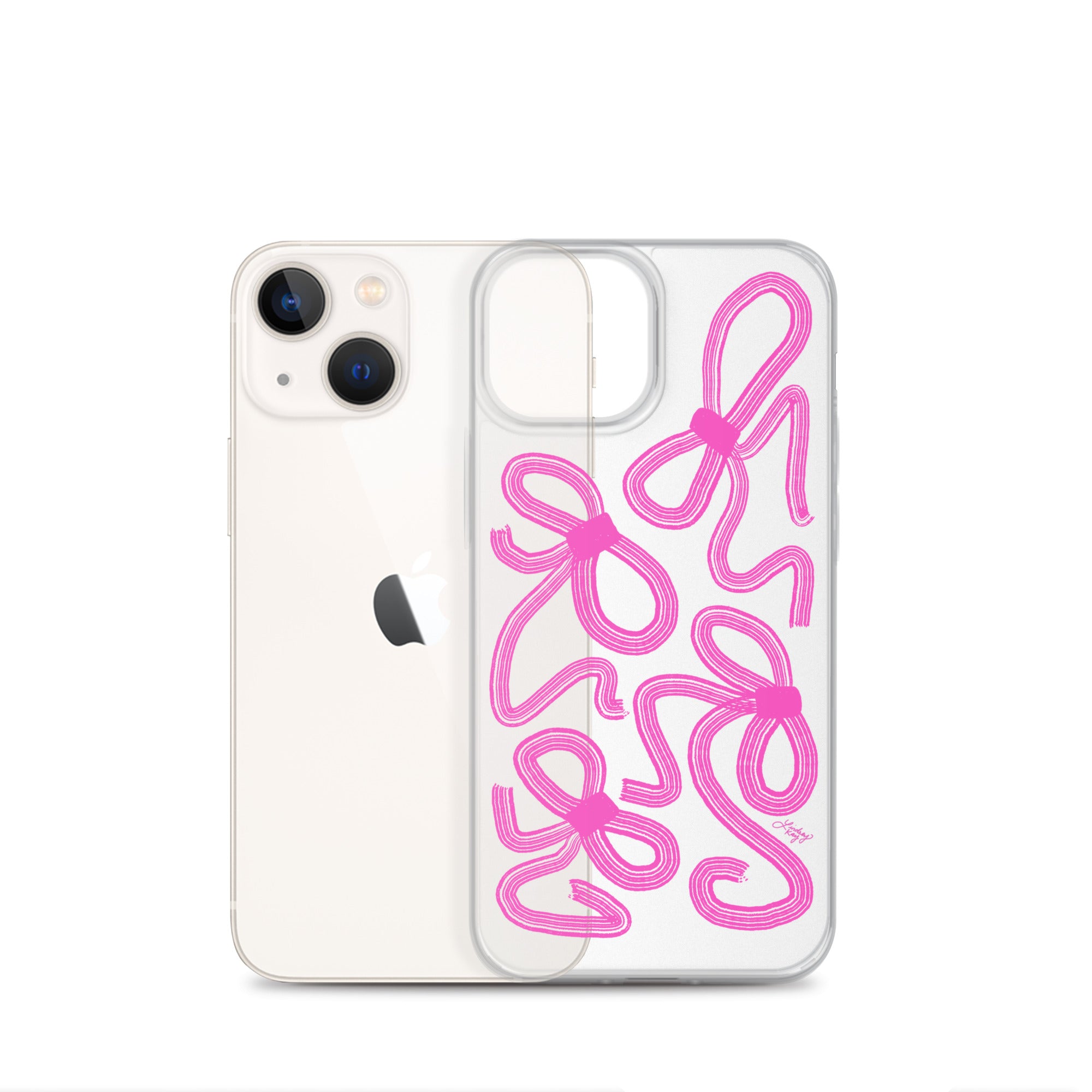 Cinta rosa - Funda transparente para iPhone®