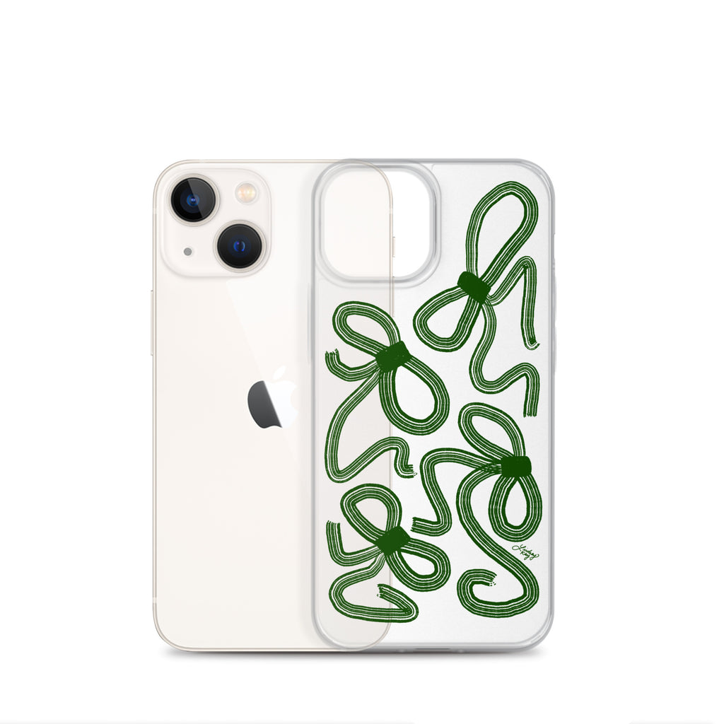 Forrest Green Ribbons - Clear Case for iPhone®