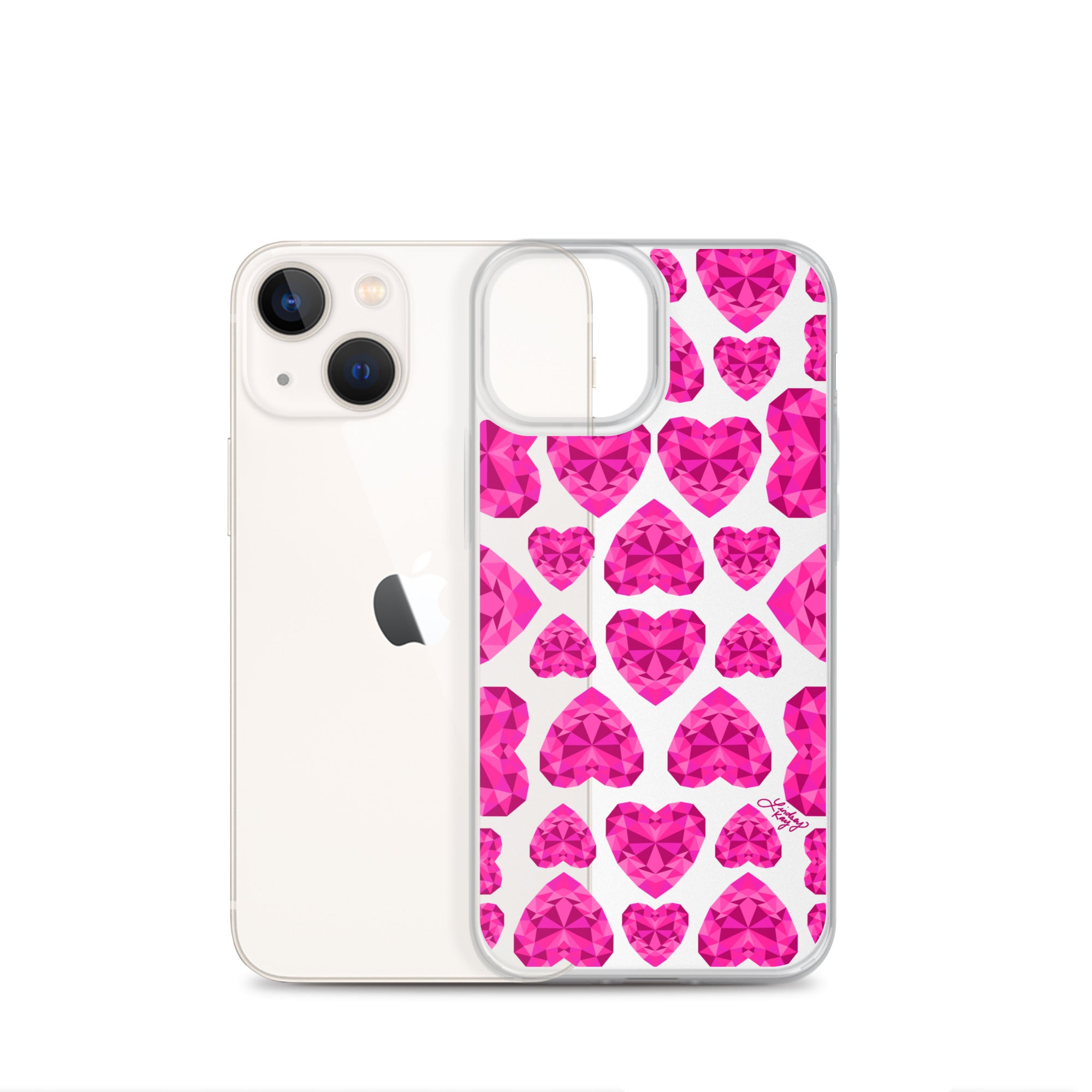Pink Jewels - Clear Case for iPhone®