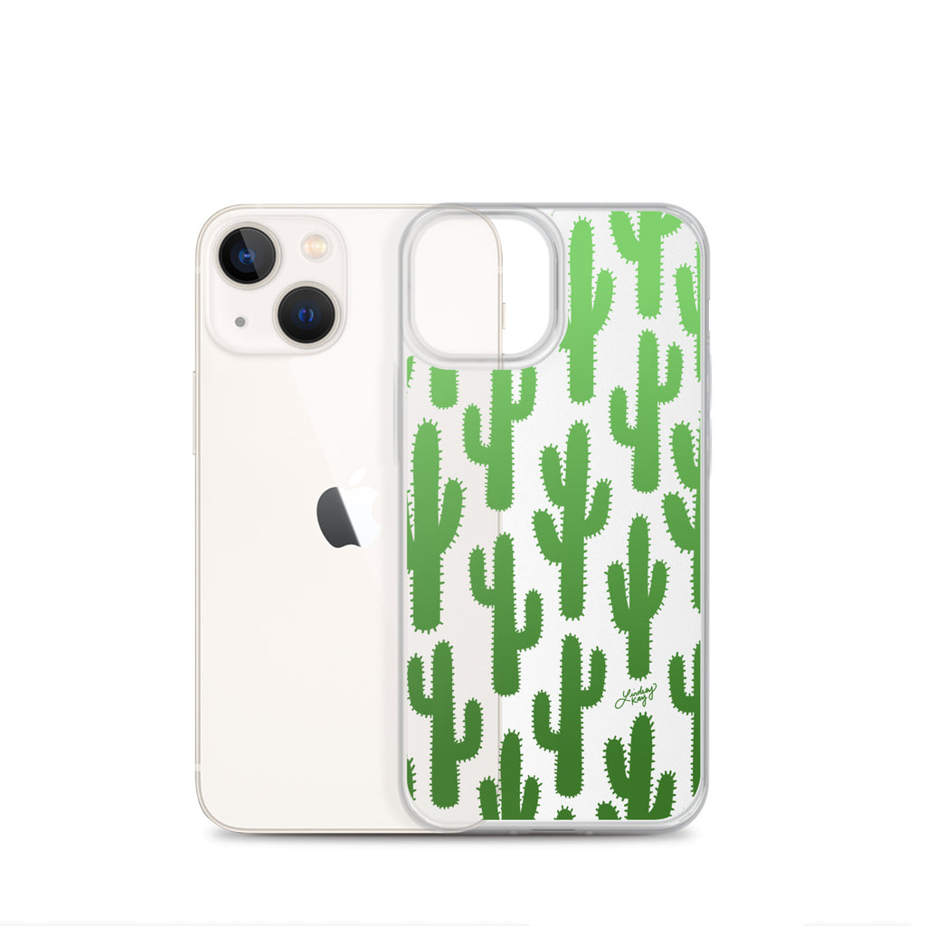 Gradient Green Cactus - Clear Case for iPhone®
