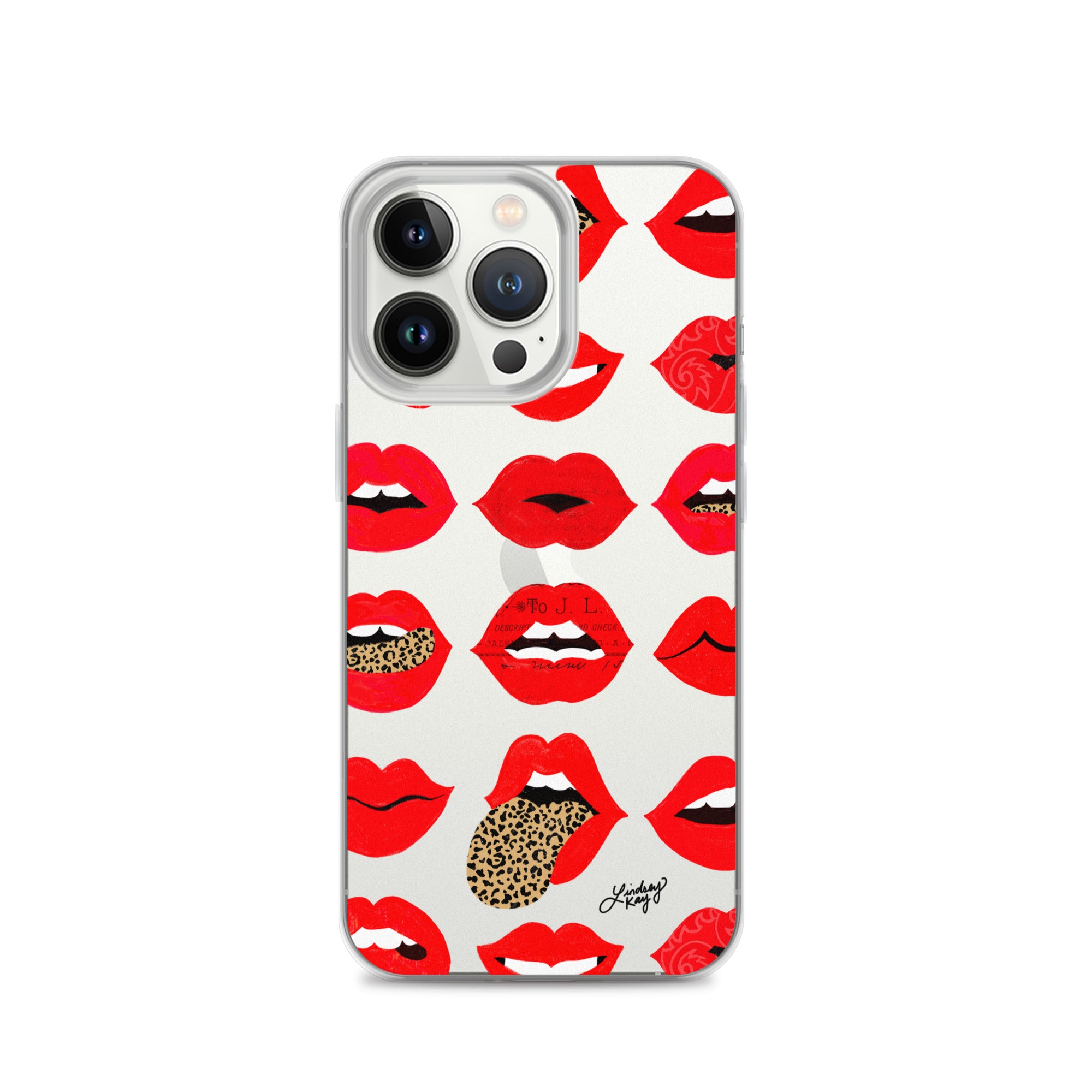 Labios de amor de leopardo - Funda transparente para iPhone®