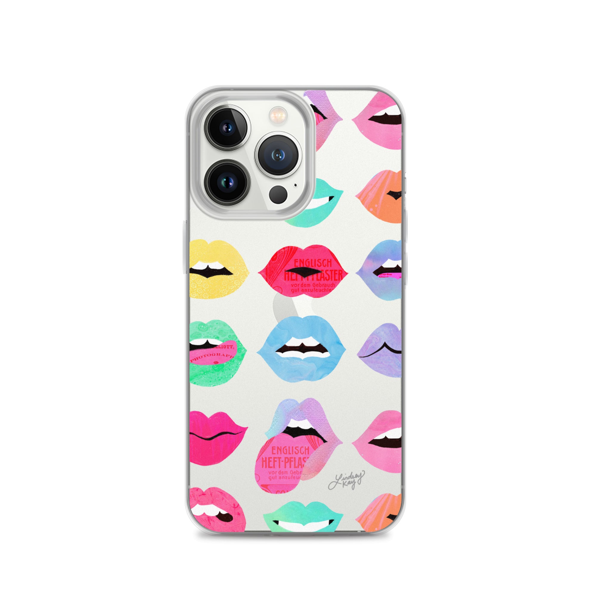 Labios de amor arcoíris - Funda transparente para iPhone®