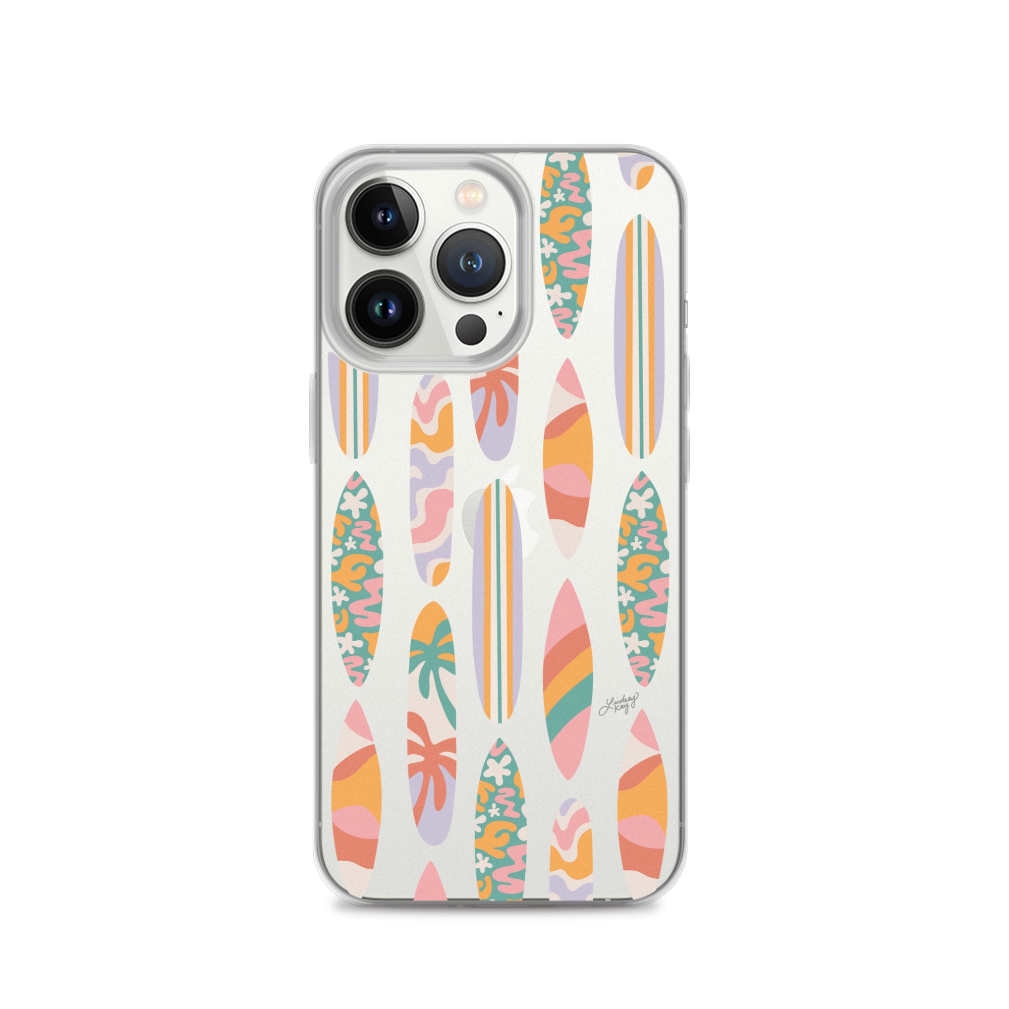 Modèle d'illustration de planches de surf - Coque transparente pour iPhone®