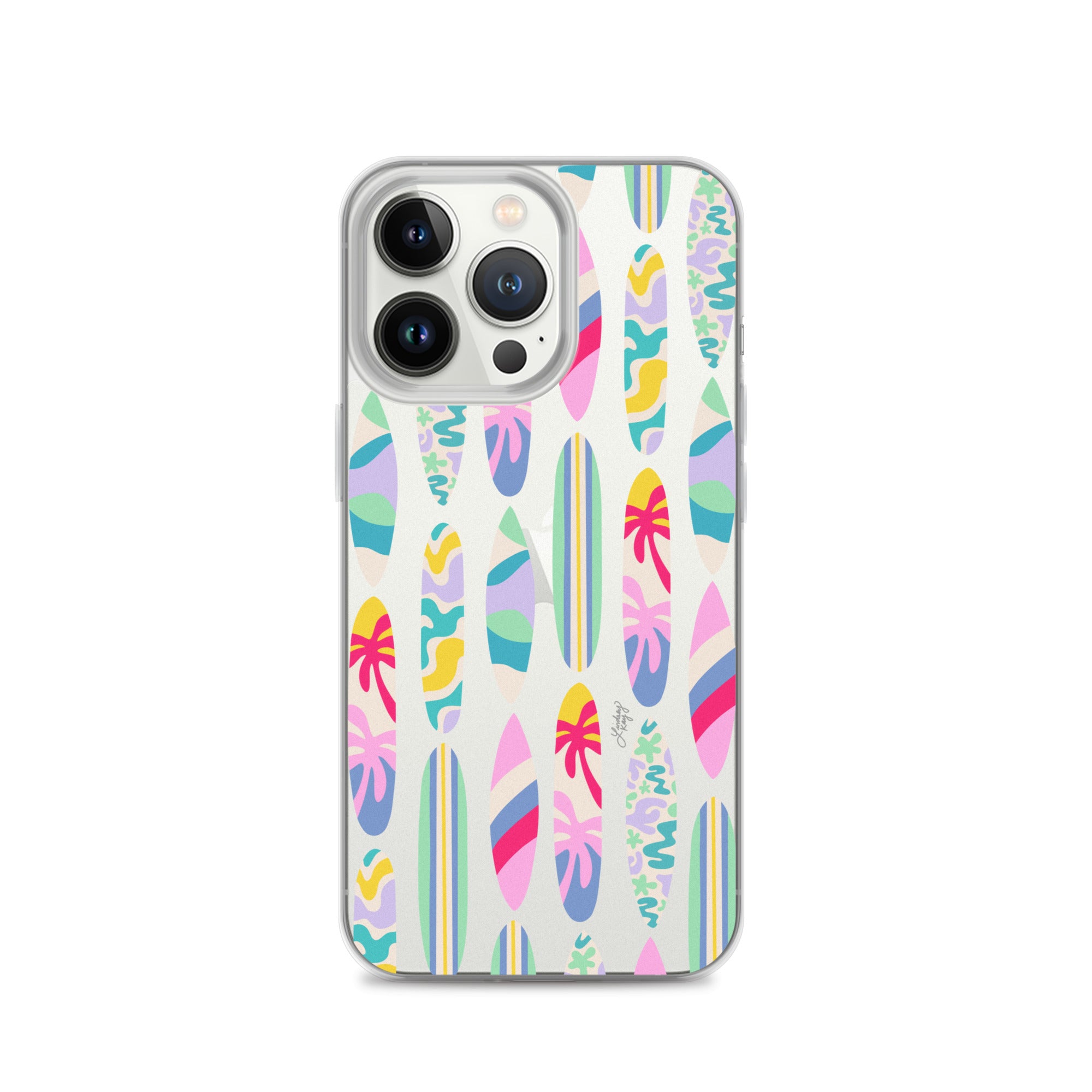 Illustration de planches de surf - Étui transparent pour iPhone®