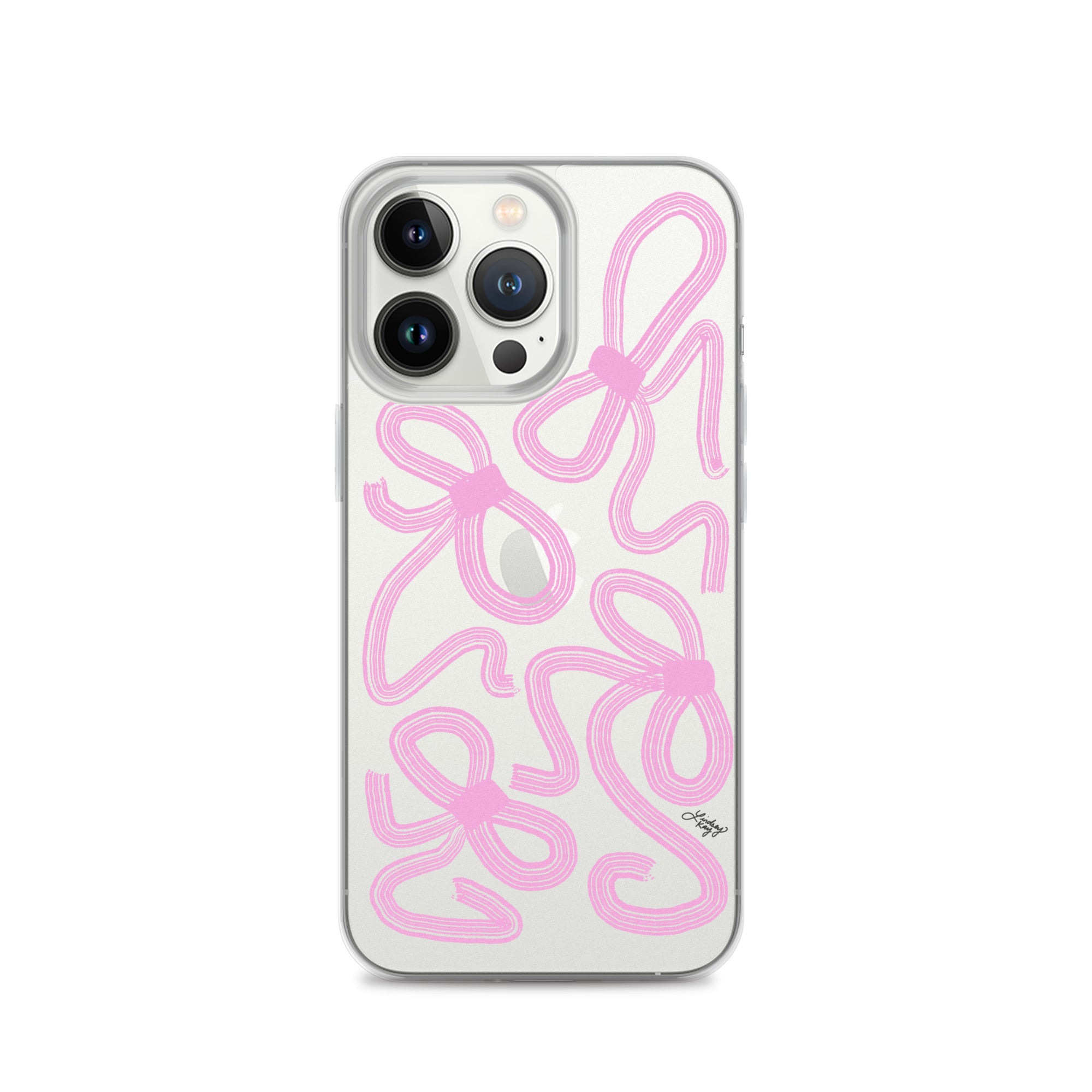 Pink Ribbon Illustration - Clear Case for iPhone®