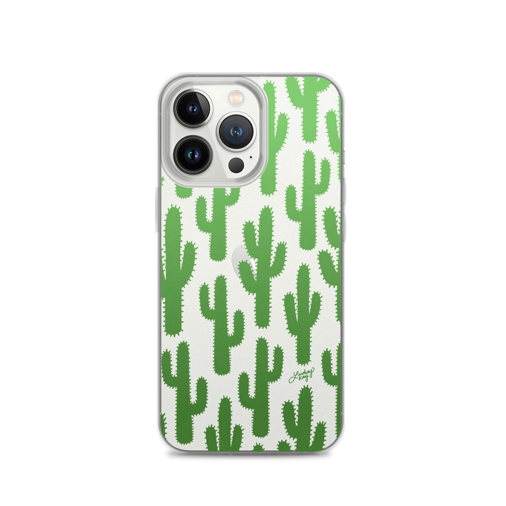 Gradient Green Cactus - Clear Case for iPhone®