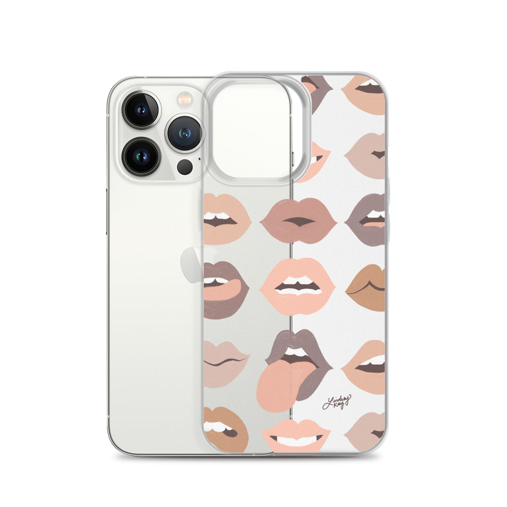 Neutral Lips of Love - Clear Case for iPhone®
