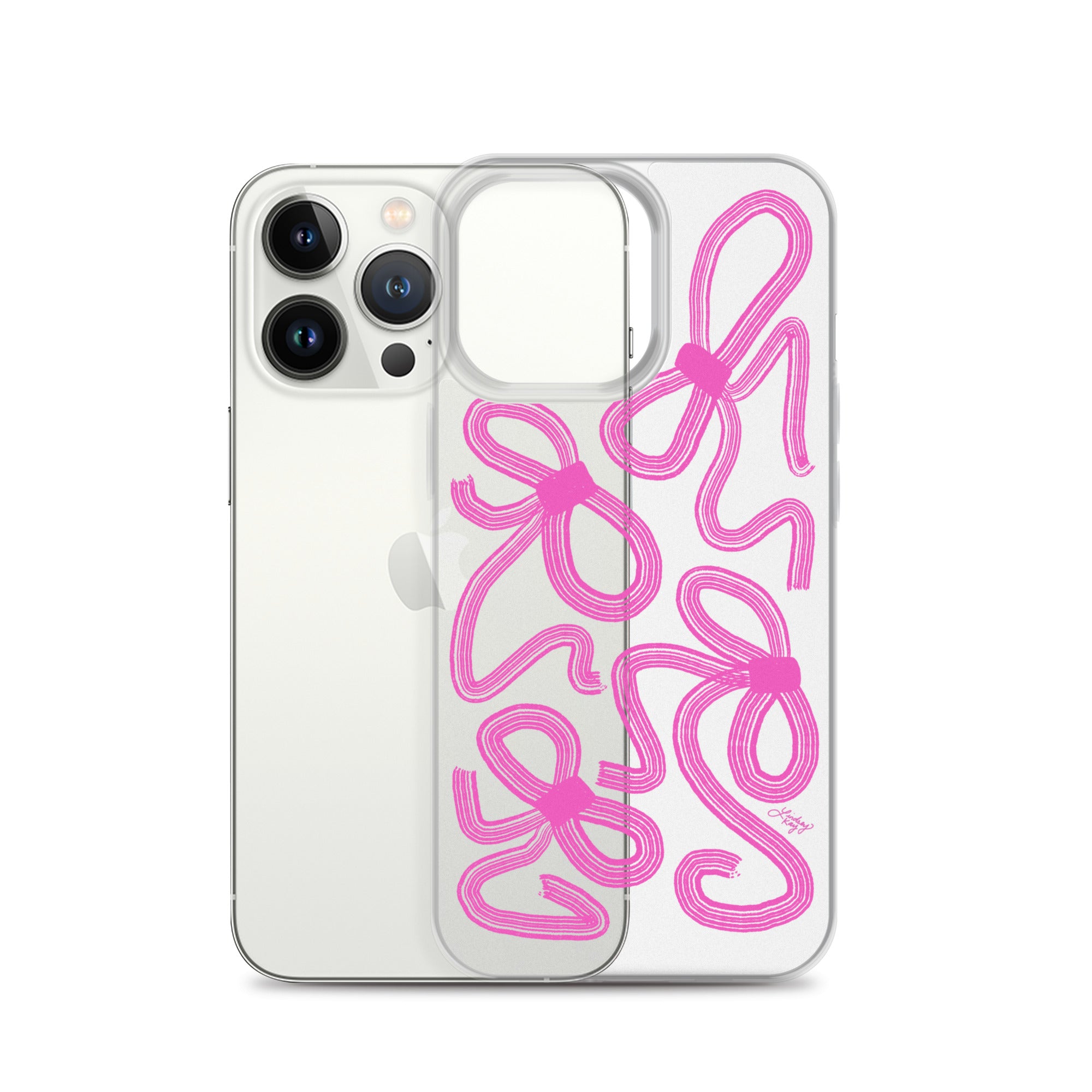 Cinta rosa - Funda transparente para iPhone®