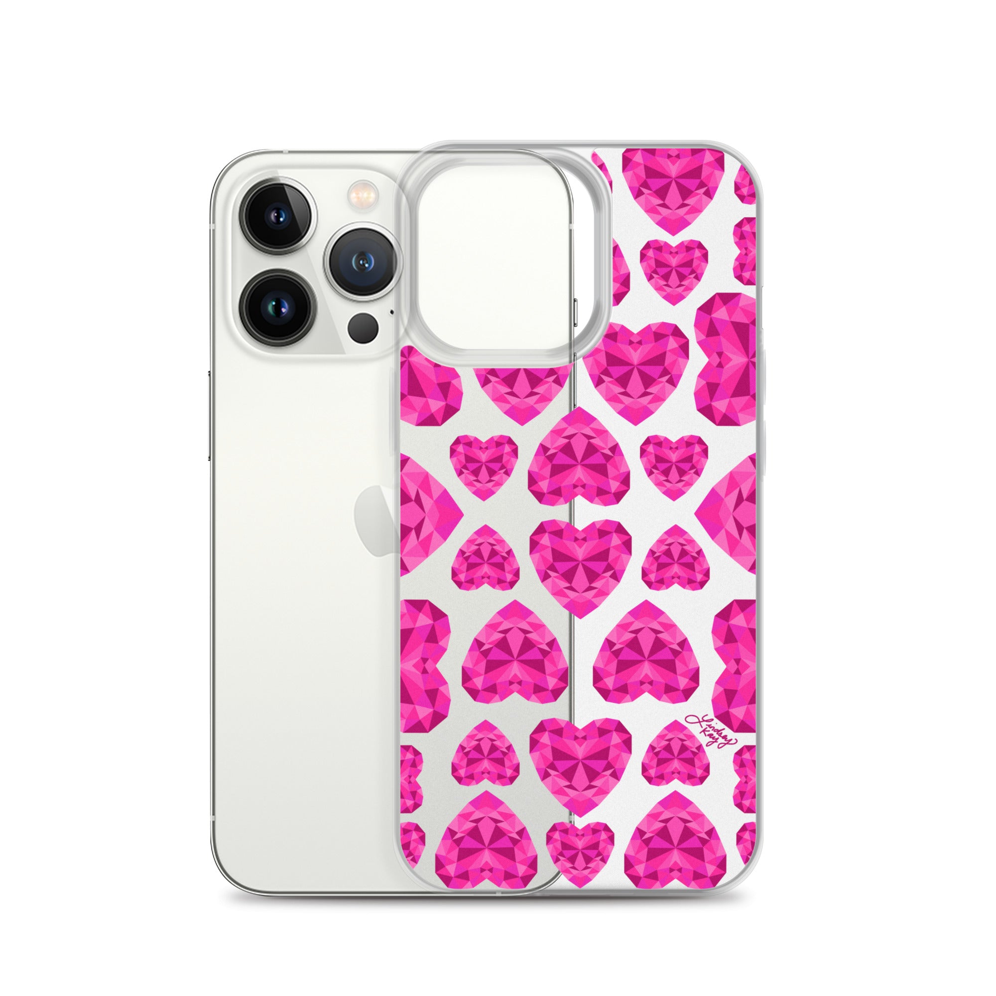 Pink Jewels - Clear Case for iPhone®