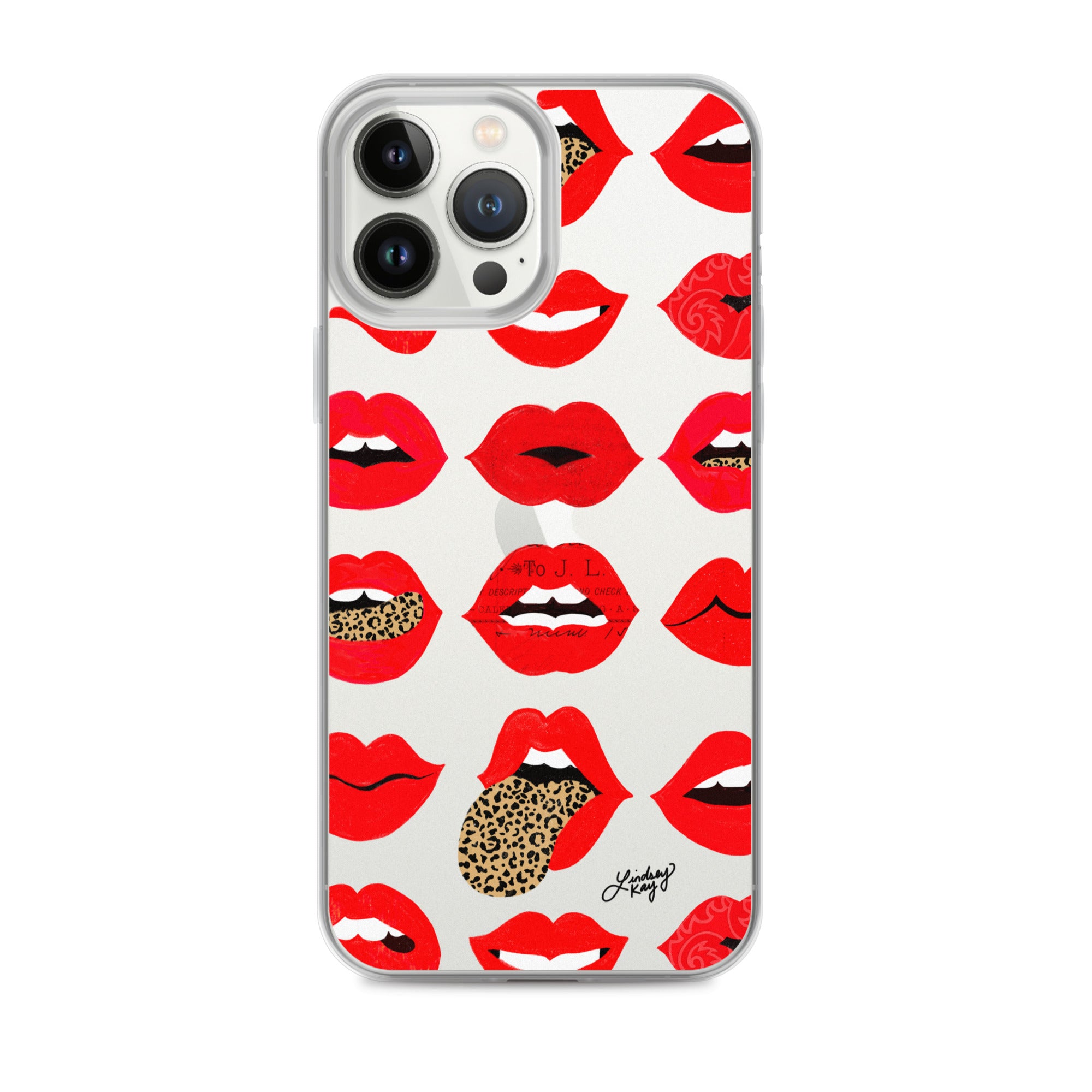 Labios de amor de leopardo - Funda transparente para iPhone®