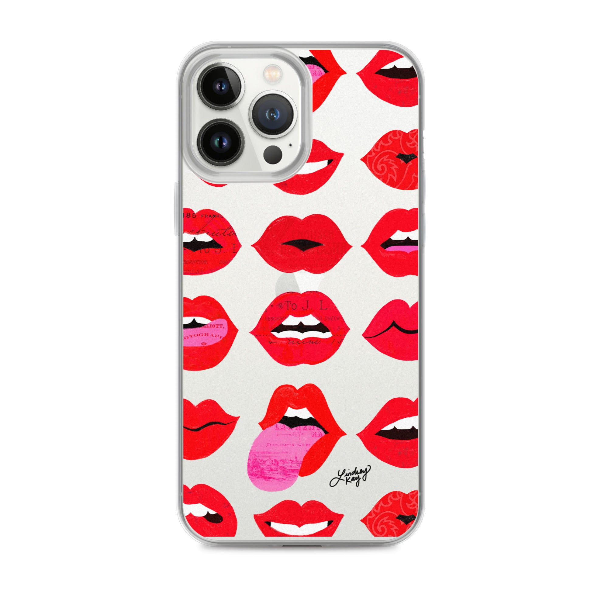 Labios rojos de amor - Funda transparente para iPhone®
