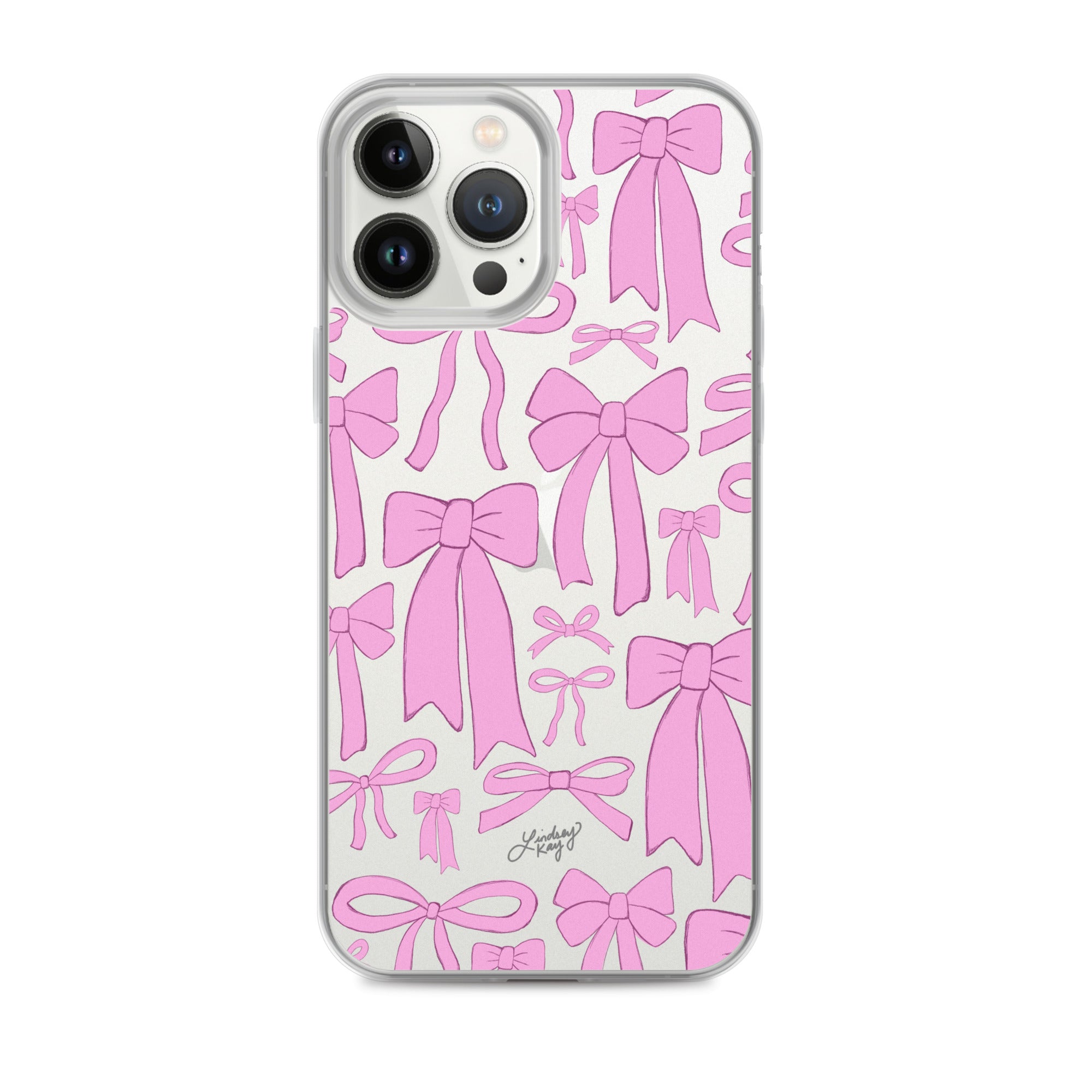 Pink Ribbon Pattern - Clear Case for iPhone®