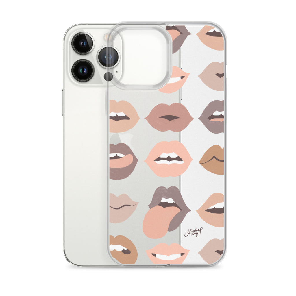 Neutral Lips of Love - Clear Case for iPhone®