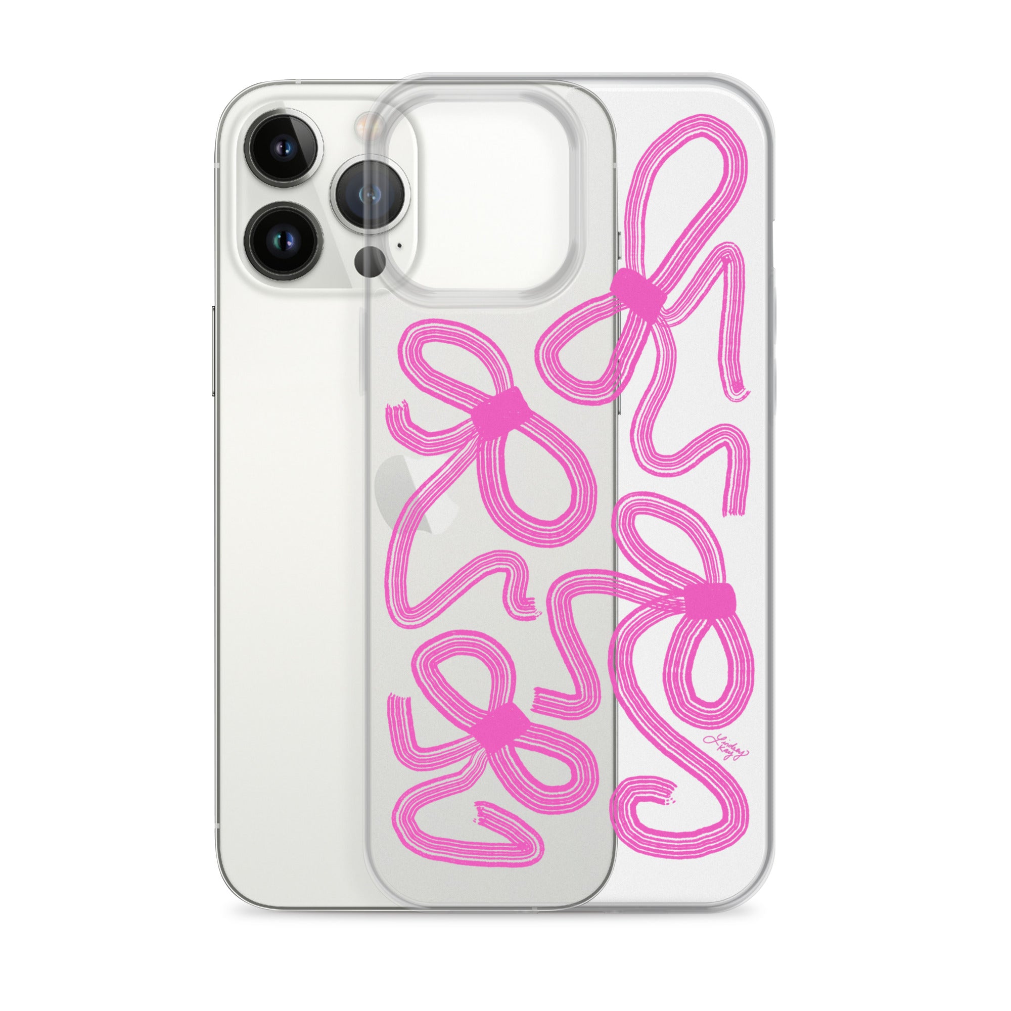 Cinta rosa - Funda transparente para iPhone®