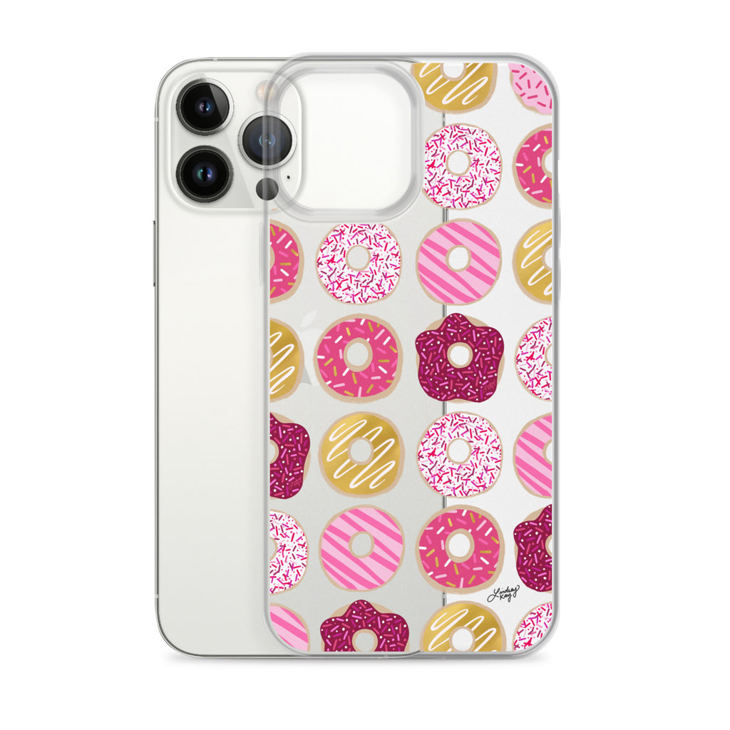 Valentine's Day Donuts - Clear Case for iPhone®
