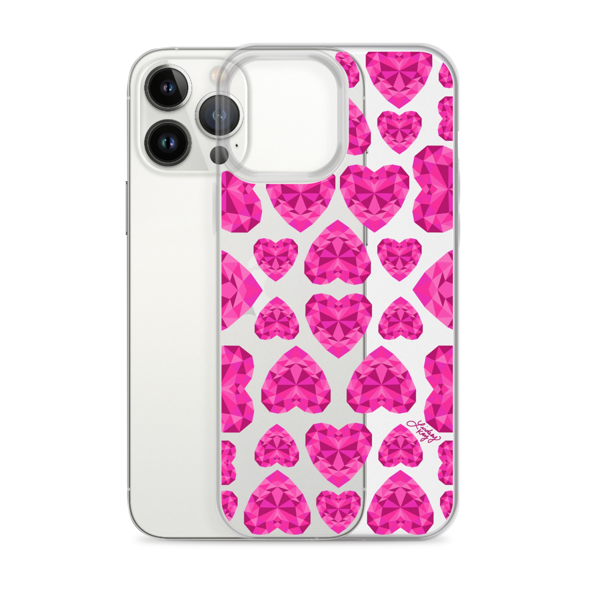 Pink Jewels - Clear Case for iPhone®
