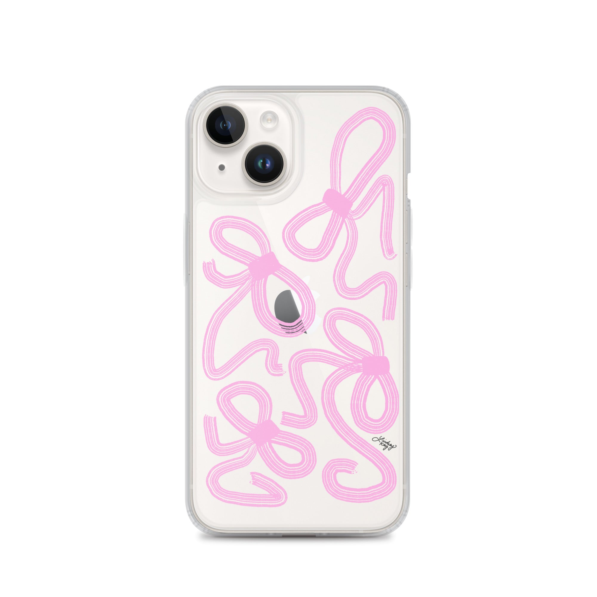 Pink Ribbon Illustration - Clear Case for iPhone®