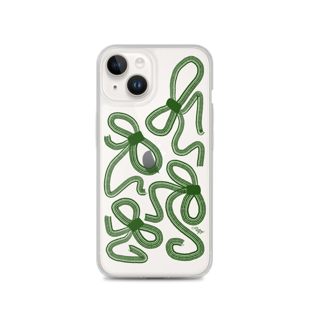 Forrest Green Ribbons - Clear Case for iPhone®