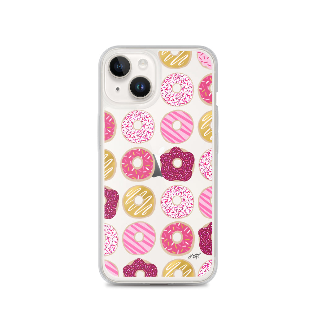 Valentine's Day Donuts - Clear Case for iPhone®