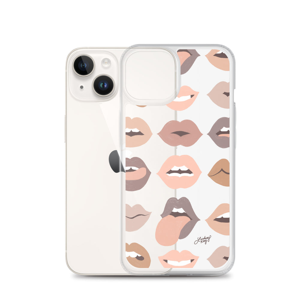 Neutral Lips of Love - Clear Case for iPhone®