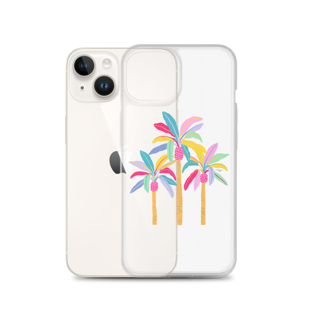 Palm Tree (Pastel Palette) - iPhone Case