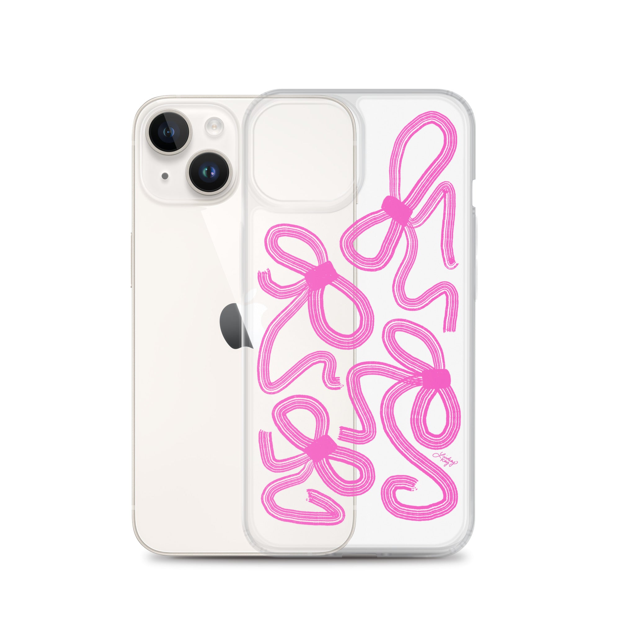 Cinta rosa - Funda transparente para iPhone®