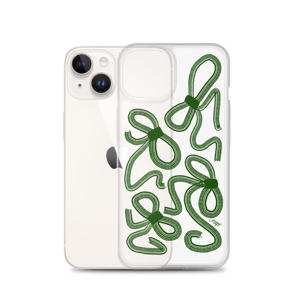 Forrest Green Ribbons - Clear Case for iPhone®