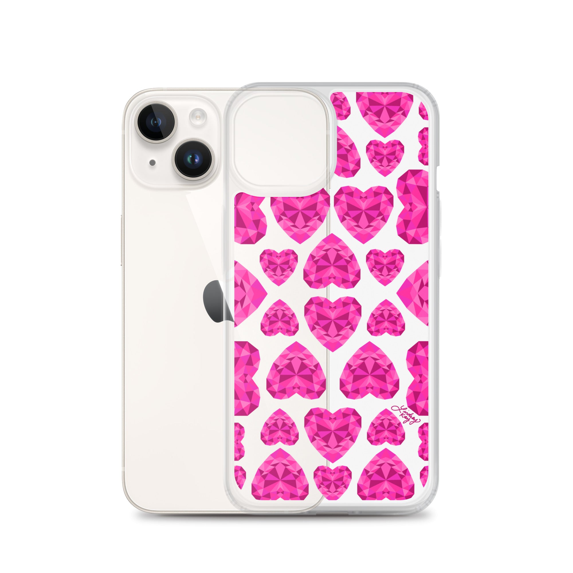 Pink Jewels - Clear Case for iPhone®