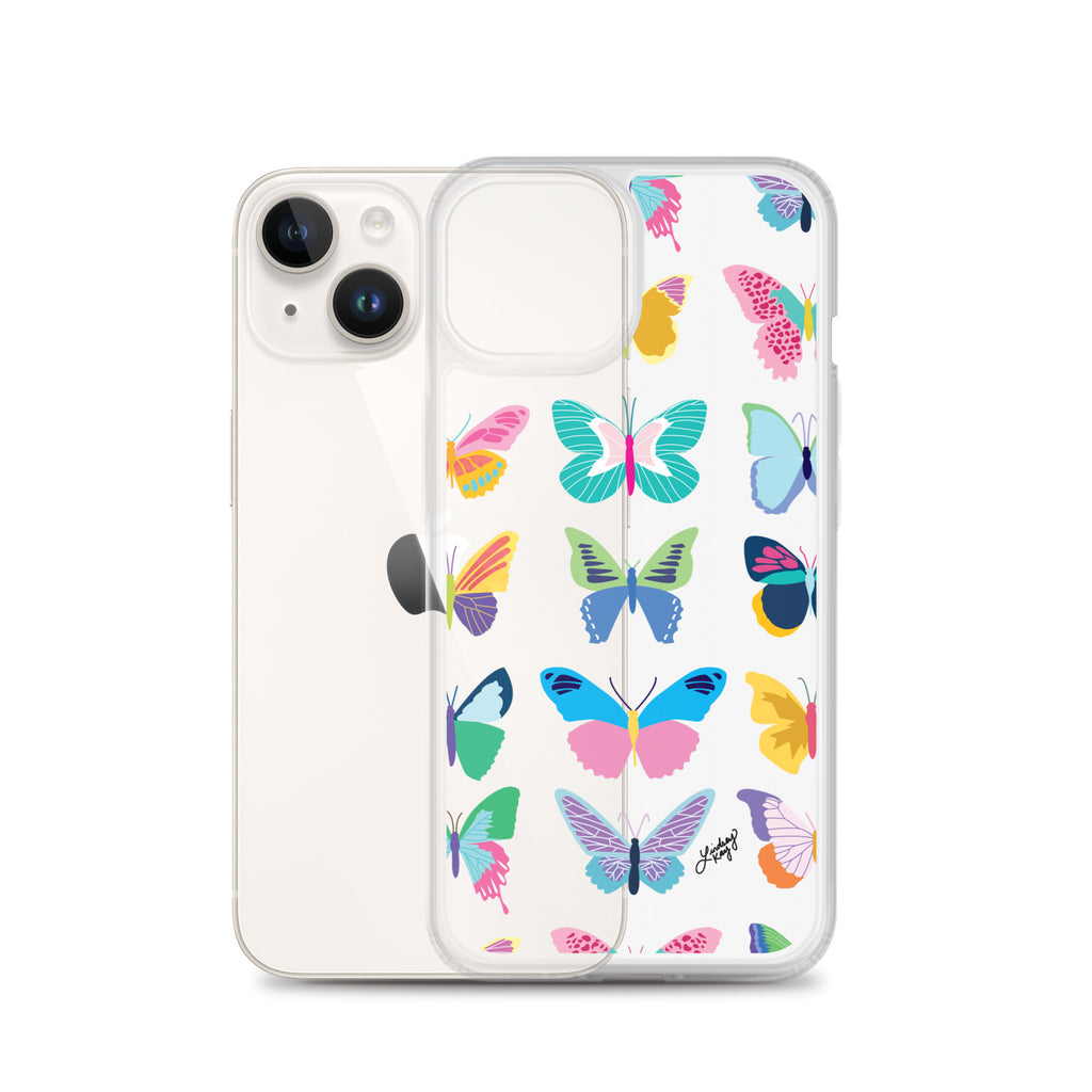 Colorful Butterflies - Clear Case for iPhone®