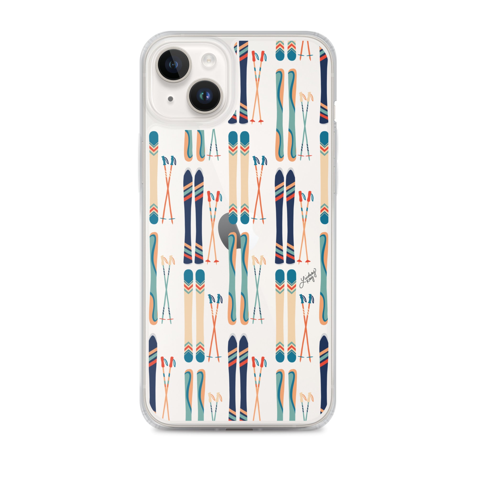 Esquís y bastones - Funda transparente para iPhone®