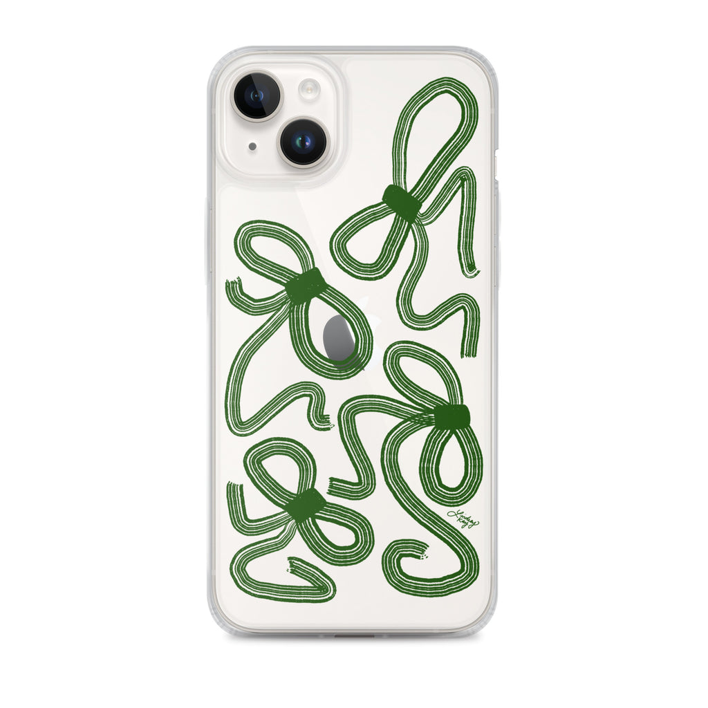 Forrest Green Ribbons - Clear Case for iPhone®