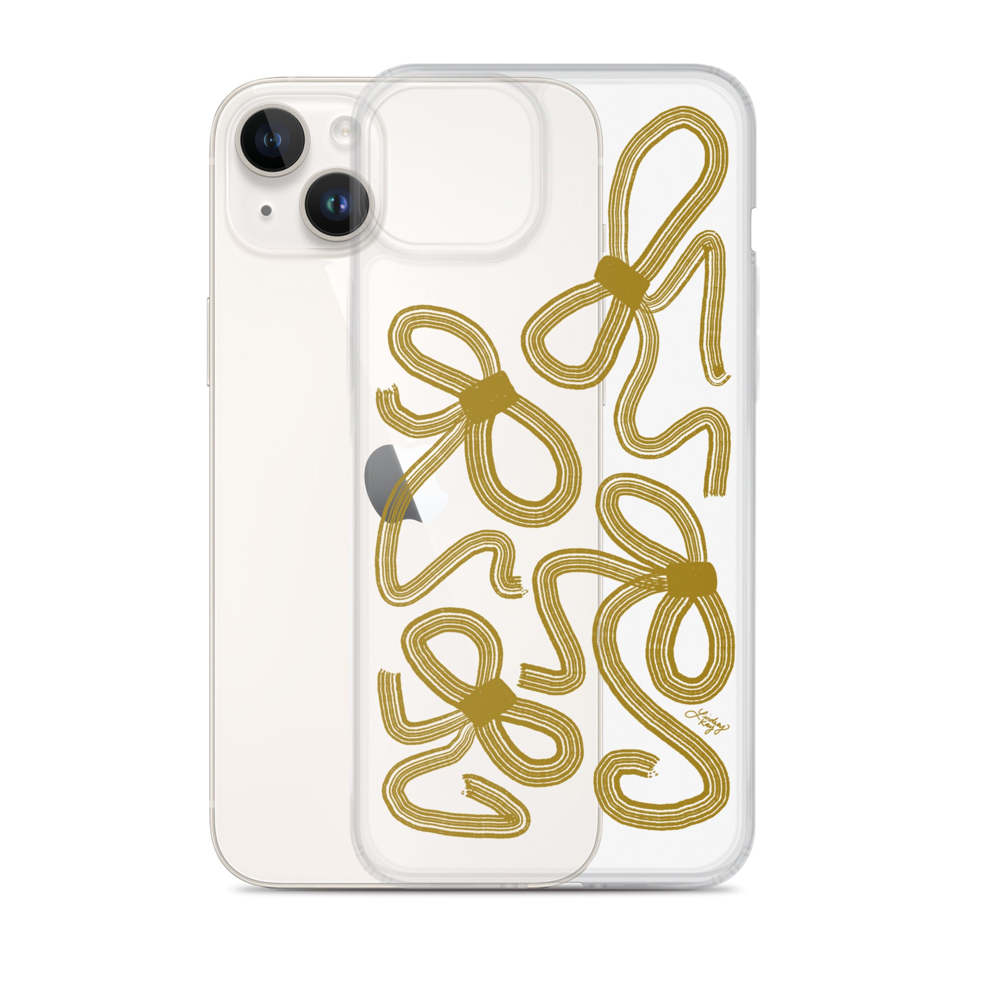 Cinta Dorada - Funda transparente para iPhone®